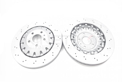 FOR AUDI RS3 8V 16-20 FRONT DRILLED BRAKE DISCS BREMBO PADS 370mm 8V0615301S