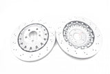 FOR AUDI RS3 8V 2016-2020 DRILLED FRONT BRAKE DISCS 8V0615301S PAIR 370mm