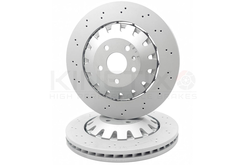 FOR AUDI RS3 8V 2016-2020 DRILLED FRONT BRAKE DISCS 8V0615301S PAIR 370mm