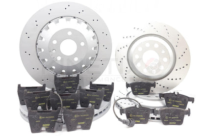 FOR AUDI RS3 8V 15-20 FRONT REAR BRAKE DISCS TEXTAR PADS 370mm 310mm 8V0615301S
