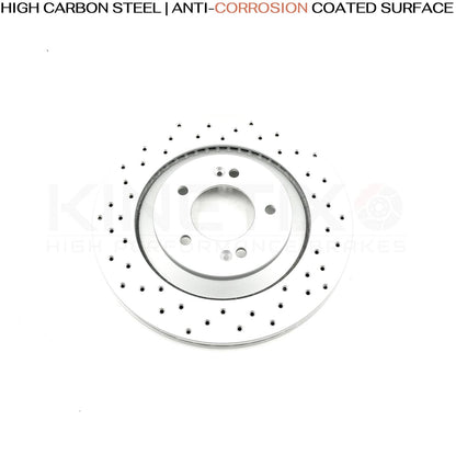 FOR HYUNDAI i30N KONA N 2.0 N DRILLED REAR BRAKE DISCS BREMBO PADS 314mm X 20mm