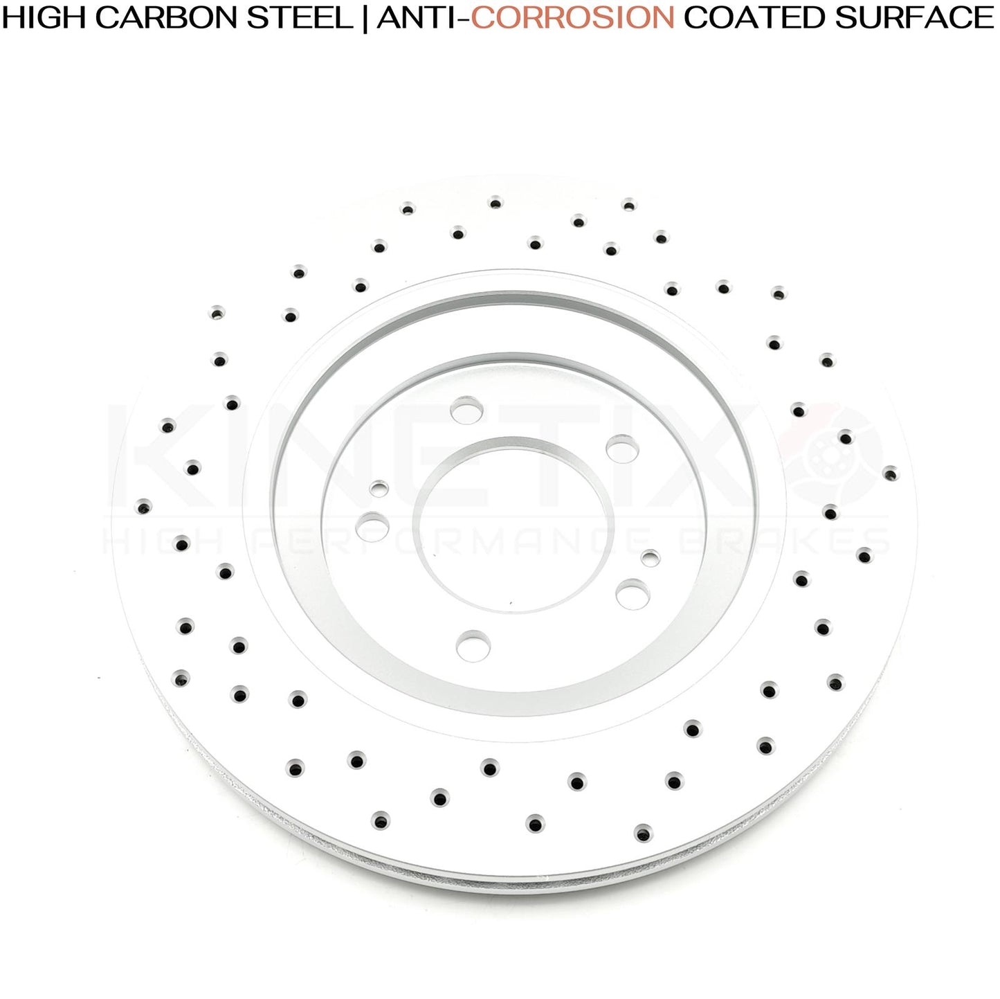 FOR HYUNDAI i30N KONA N PERFORMANCE DRILLED REAR BRAKE DISCS BLUEPRINT PADS