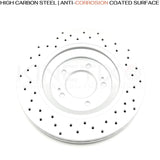 FITS HYUNDAI N 2.0 N PERFORMANCE CROSS DRILLED REAR BRAKE DISCS 314mm X 20mm SET