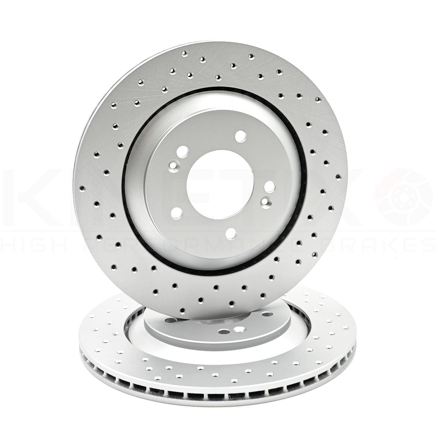 FOR HYUNDAI i30N 2.0N REAR DRILLED PERFORMANCE BRAKE DISCS BLUE PRINT PADS 314mm