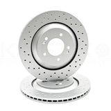 FITS HYUNDAI I30N 2.0 N FASTBACK CROSS DRILLED REAR BRAKE DISCS PAIR 314mm