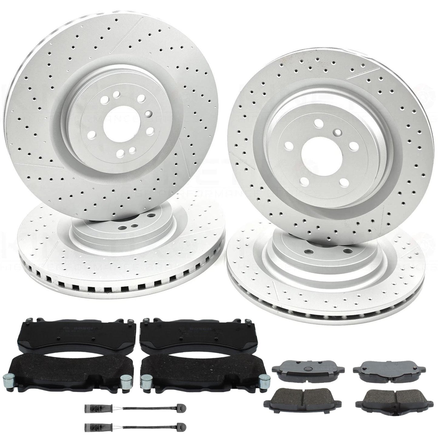 FITS MERCEDES GL63 GLE63 ML63 63 AMG FRONT REAR BRAKE DISCS PADS 390mm 345mm SET