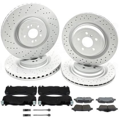 FITS MERCEDES GL63 GLE63 ML63 63 AMG FRONT REAR BRAKE DISCS PADS 390mm 345mm SET