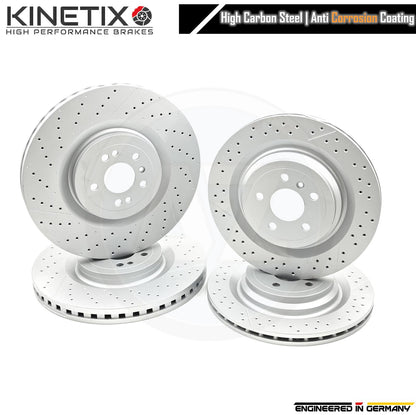 FITS MERCEDES GL63 GLE63 ML63 63 AMG FRONT REAR BRAKE DISCS PADS 390mm 345mm SET