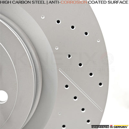 FITS MERCEDES GL63 GLE63 ML63 63 AMG FRONT REAR BRAKE DISCS PADS 390mm 345mm SET