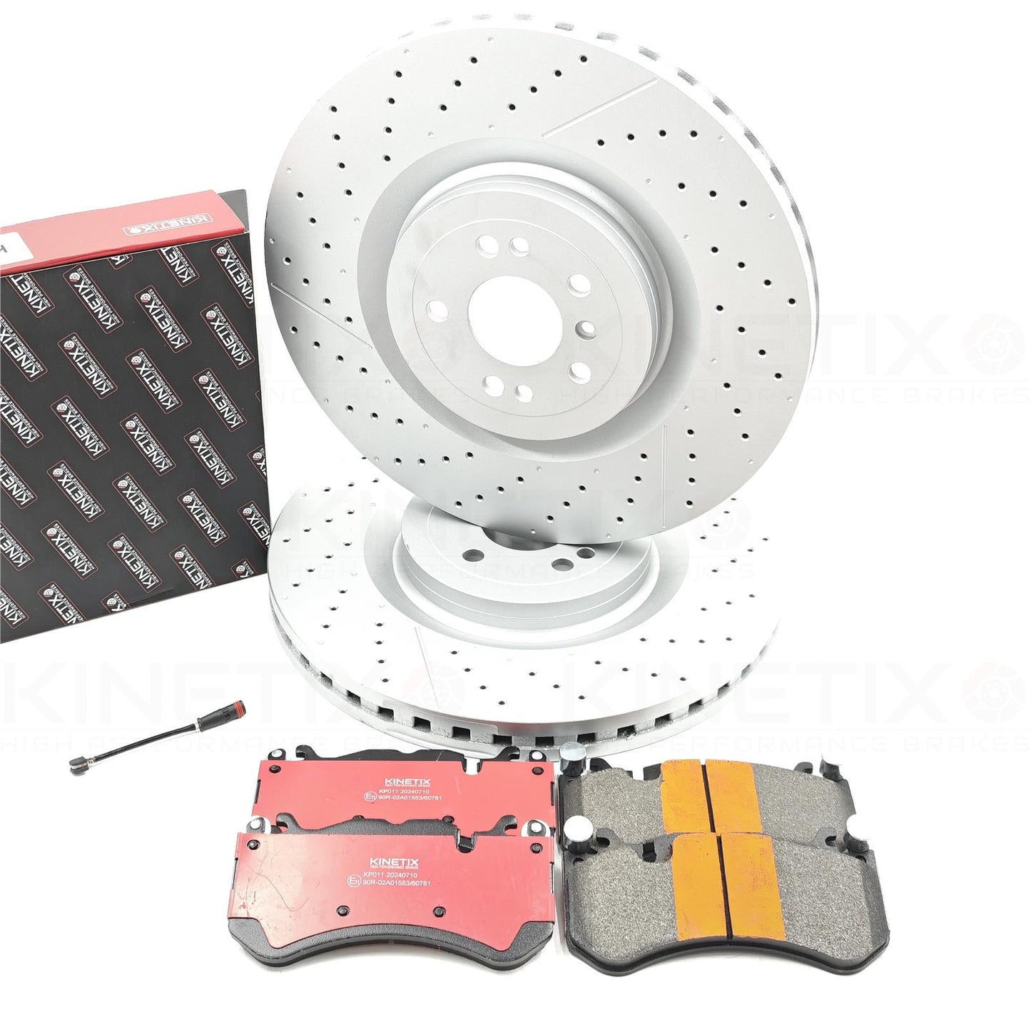 FOR MERCEDES GLE63 AMG HIGH CARBON FRONT DRILLED GROOVED COATED BRAKE DISCS PADS