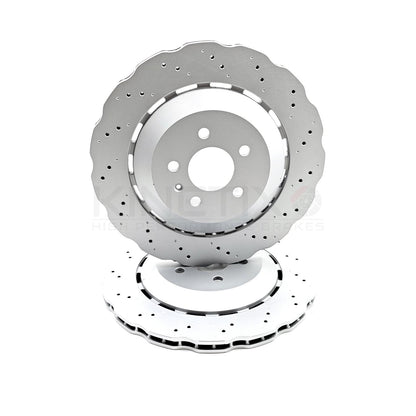 FOR AUDI RS6 C7 (2013-2018) FRONT REAR BRAKE DISCS BREMBO PADS 390mm 356mm