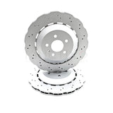 FOR AUDI RS6 C7 (2013-2018) WAVED REAR BRAKE DISCS BREMBO PADS 356mm X 22mm