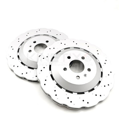 FOR AUDI RS6 C7 (2013-2018) FRONT REAR BRAKE DISCS BREMBO PADS 390mm 356mm