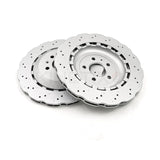FOR AUDI RS6 C7 (2013-2018) WAVED REAR BRAKE DISCS TEXTAR PADS 356mm X 22mm