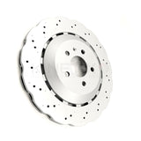 FOR AUDI RS6 C7 (2013-2018) WAVED REAR BRAKE DISCS TEXTAR PADS 356mm X 22mm