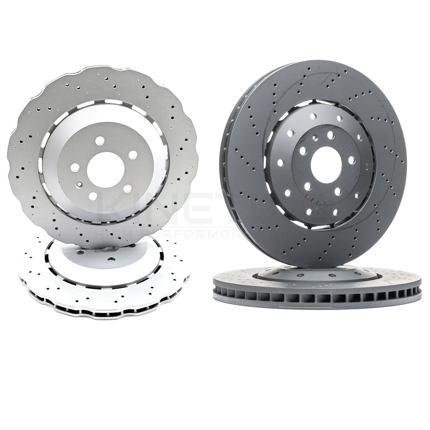 FOR AUDI RS6 C7 (2013-2018) FRONT REAR BRAKE DISCS BREMBO PADS 390mm 356mm
