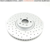 FOR BMW X6M 4.4 E71 E72 FRONT REAR CROSS DRILLED BRAKE DISCS 395mm 385mm FR RR