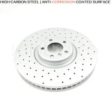 FOR BMW X5M X6M 4.4 E70 E71 E72 FRONT REAR BRAKE DISCS PADS SENSORS 395mm 385mm