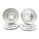 FOR BMW X5M 4.4 E70 HIGH CARBON FRONT REAR CROSS DRILLED BRAKE DISCS 395m 385m