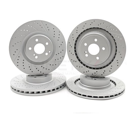 FOR MERCEDES C63 AMG BLACK SERIES 11-16 FRONT & REAR BRAKE DISCS 360mm 360mm F/R