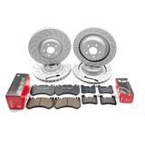FOR MERCEDES C63 CLS63 E63 AMG FRONT REAR BRAKE DISCS BREMBO PADS 360mm 360mm