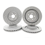 FOR MERCEDES C63 AMG 2008-2012 FRONT REAR BRAKE DISCS PADS SENSORS 360mm 330mm