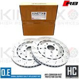 FOR AUDI R8 (42) 06-2015 CROSS DRILLED REAR BRAKE DISCS PAIR 356mm 420615601A