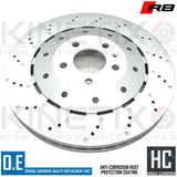 FOR AUDI R8 LAMBORGHINI HURACAN GALLARDO REAR BRAKE DISCS PAIR 356mm 4S0615601B