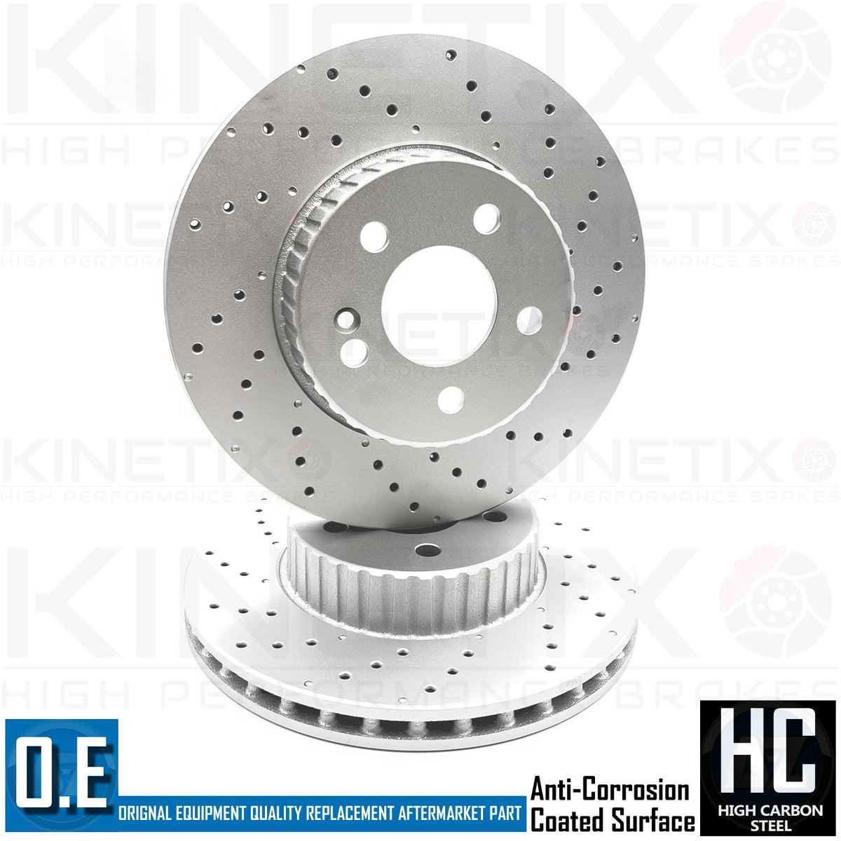 FOR MERCEDES C200d DRILLED FRONT REAR BRAKE DISCS MINTEX PADS WIRES 305mm 300mm