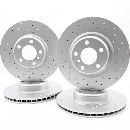 FOR BMW 118i F20 M SPORT FRONT REAR BRAKE DISCS PADS SENSORS 340mm 345mm