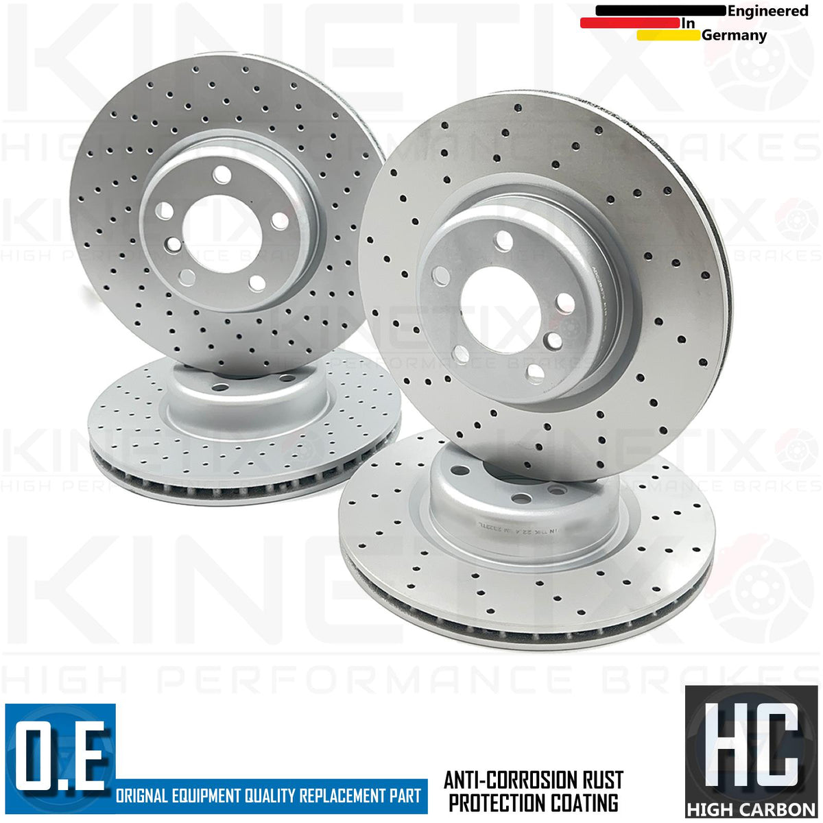 FOR BMW M140i F21 FRONT REAR DRILLED BRAKE DISCS MINTEX PADS SENSORS 340mm 345mm