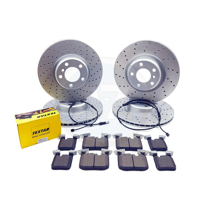 FOR BMW M135i M235i F20 F21 F22 F23 FRONT REAR BRAKE DISCS TEXTAR PADS 340m/345m