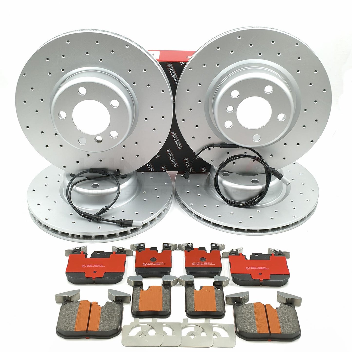 FOR BMW 118i F20 M SPORT FRONT REAR BRAKE DISCS PADS SENSORS 340mm 345mm