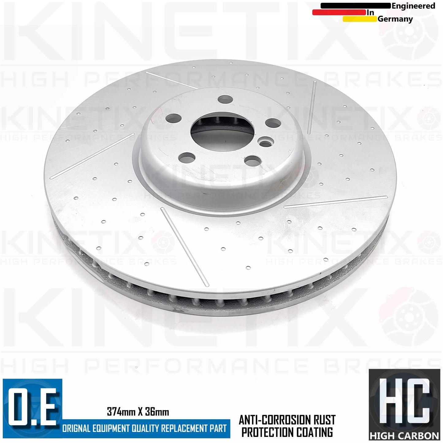 FOR BMW 750Ld G11 G12 M SPORT M PERFORMANCE DIMPLED GROOVED FRONT REAR BRAKE DISCS 374mm 345mm