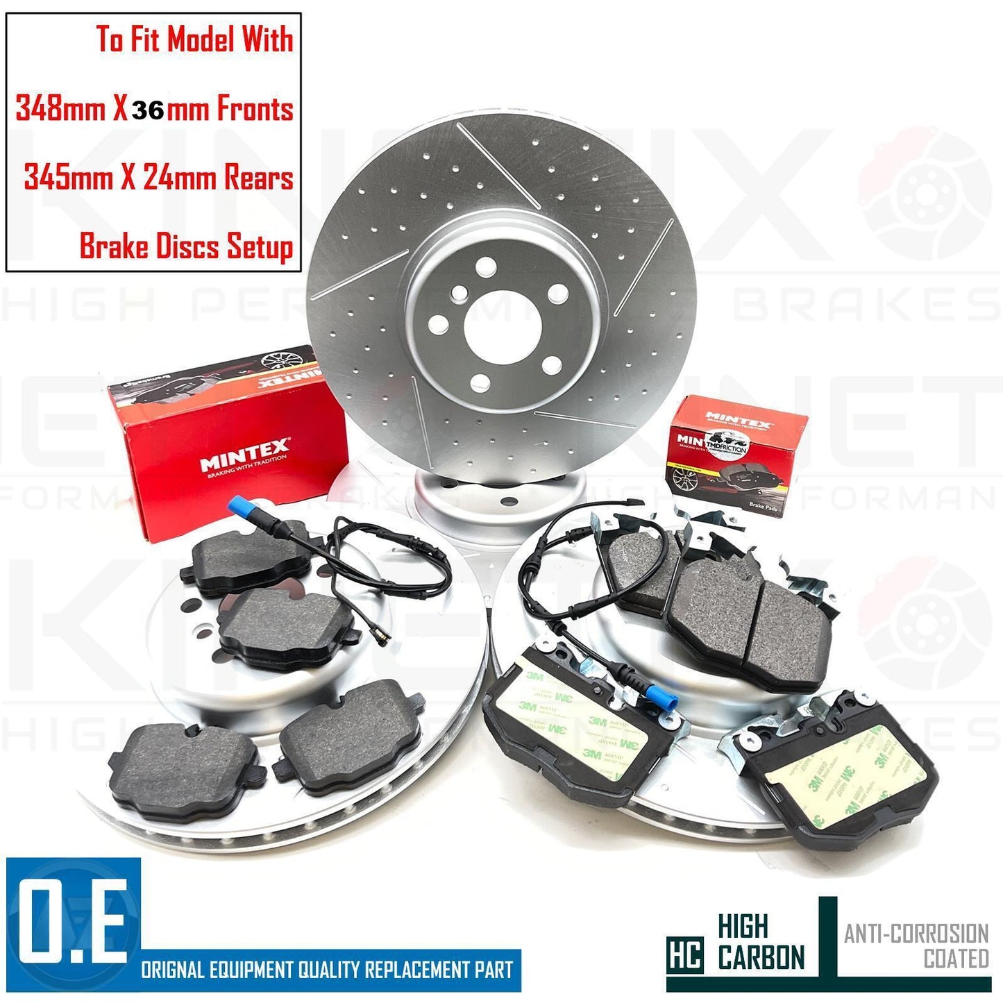 FOR BMW Z4 M40i G29 DIMPLED GROOVED FRONT REAR BRAKE DISCS MINTEX PADS SENSORS