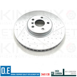 FOR BMW 430i G22 G23 G26 DIMPLED GROOVED FRONT BRAKE DISCS BREMBO PADS SENSOR