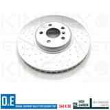 FOR BMW 740e G11 G12 DIMPLED GROOVED FRONT REAR BRAKE DISCS BREMBO PADS SENSORS
