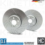 FOR BMW 740Le M SPORT FRONT REAR DIMPLED GROOVE BRAKE DISCS PADS WIRES 348m 345m