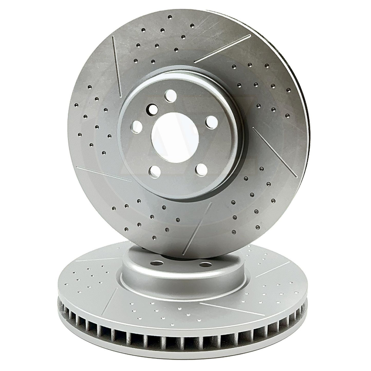 FOR BMW 620d GT G32 M SPORT DIMPLED GROOVED FRONT BRAKE DISCS PAIR 348mm