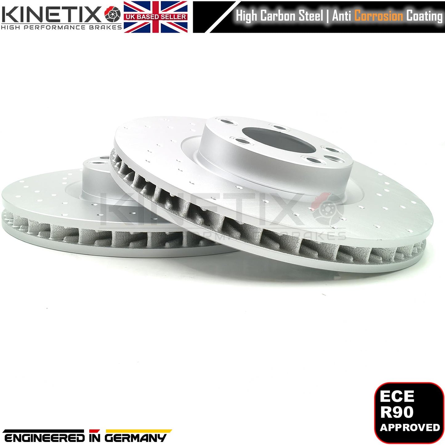 FOR PORSCHE CAYENNE 4.8 S FRONT REAR DRILLED BRAKE DISCS PADS WEAR SENSORS