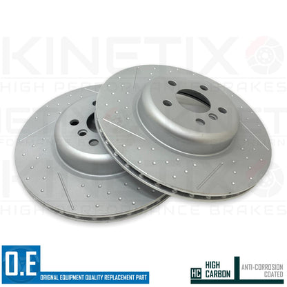 FOR BMW 420i G22 M SPORT FRONT REAR BRAKE DISCS TEXTAR PADS SENSORS 348mm 345mm