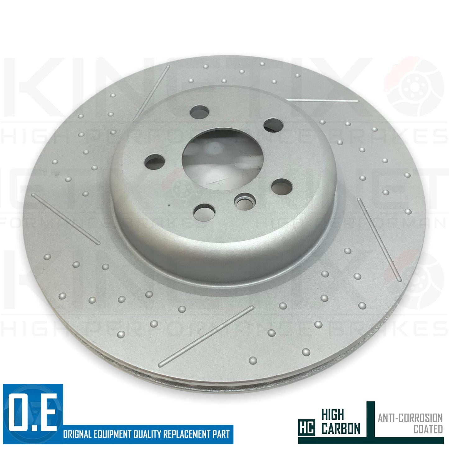 FOR BMW 530i G31 M SPORT DIMPLED GROOVED FRONT REAR BRAKE DISCS TEXTAR PADS