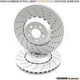 FOR BMW M5 F10 M6 F06 F12 F13 COMPETITION FRONT BRAKE DISCS & CERAMIC PADS 400mm