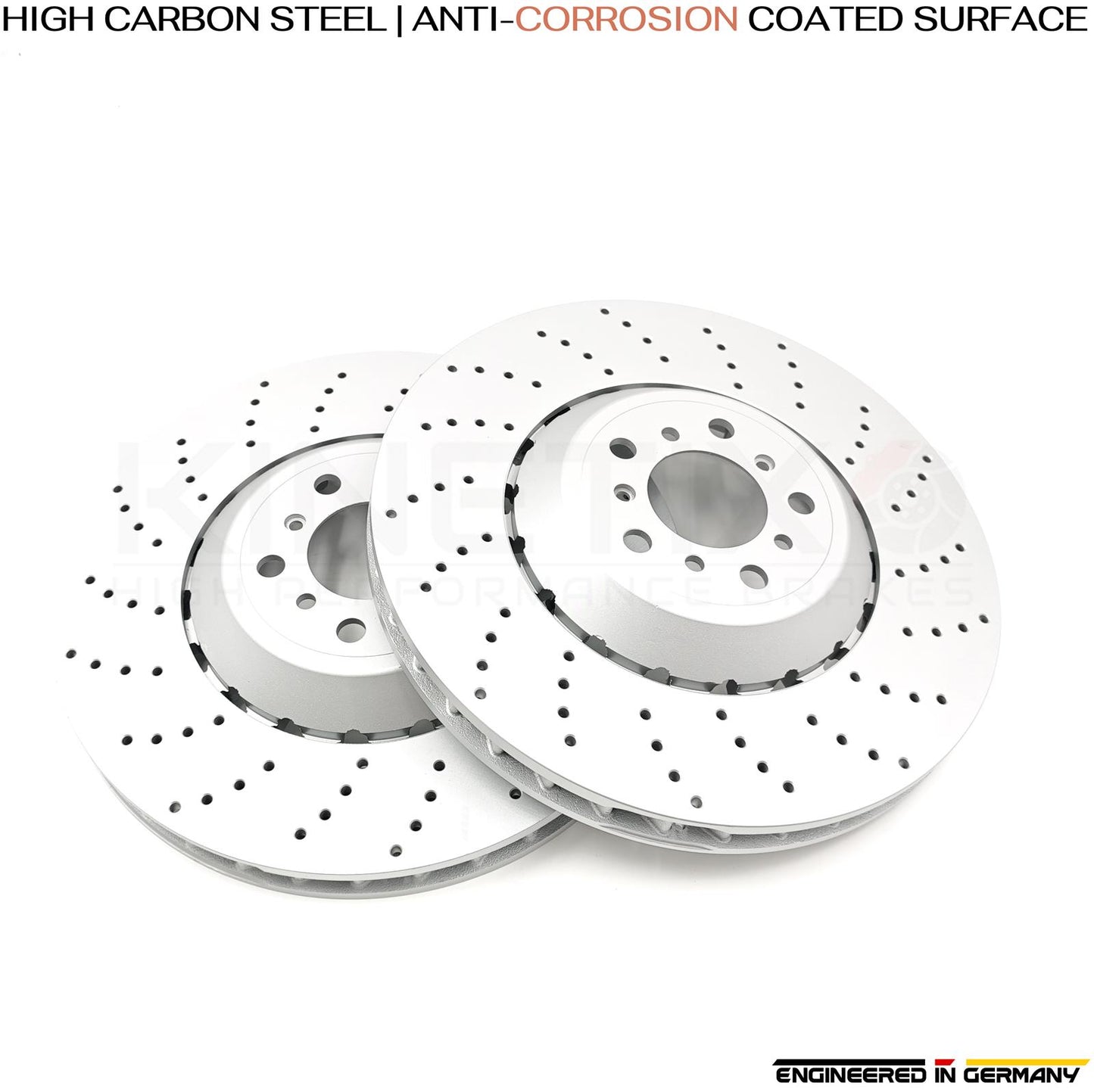 FOR BMW M6 F06 F12 F13 2013-18 CROSS DRILLED FRONT REAR BRAKE DISCS 400mm 396mm