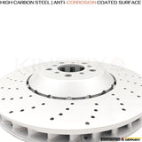 FOR BMW M5 F10 M6 F06 F12 F13 COMPETITION FRONT BRAKE DISCS & CERAMIC PADS 400mm