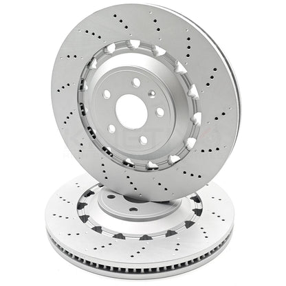 FITS CUPRA ATECA FORMENTOR LEON FRONT BRAKE DISCS BREMBO PADS SENSORS 370mm