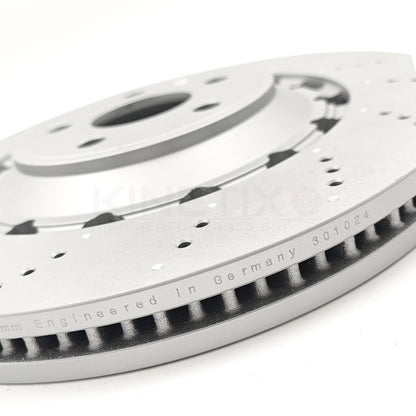 FITS CUPRA ATECA FORMENTOR LEON FRONT BRAKE DISCS BREMBO PADS SENSORS 370mm