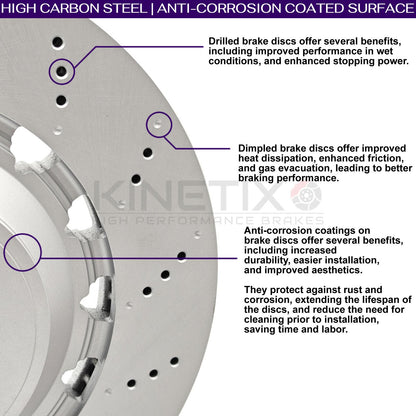FOR AUDI TTRS CUPRA LEON ATECA FORMENTOR FRONT BRAKE DISCS 370mm 8J0615301K/E/F