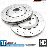 FOR AUDI RS4 4.2 V8 B8 DRILLED FRONT REAR BRAKE DISCS 365mm 330mm 2012-2015