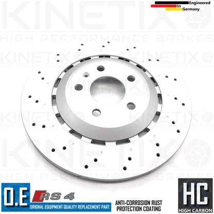 FOR AUDI RS4 B8 REAR BRAKE DISCS PAIR 330mm 8K0615601G 2012-2015